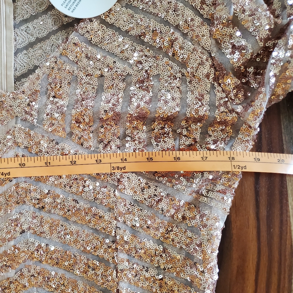 BOOHOO Sequin Long Sleeve Maxi Dress - Picture 4 of 5